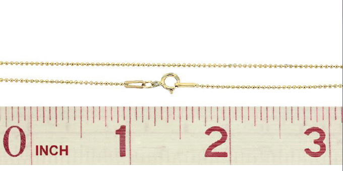 14k Gold Filled 1mm Ball 20 Chain Necklace Wholesale  